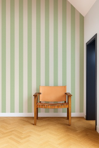 Central Stripe Pea Green - NPOP113421 wallpaper Scion