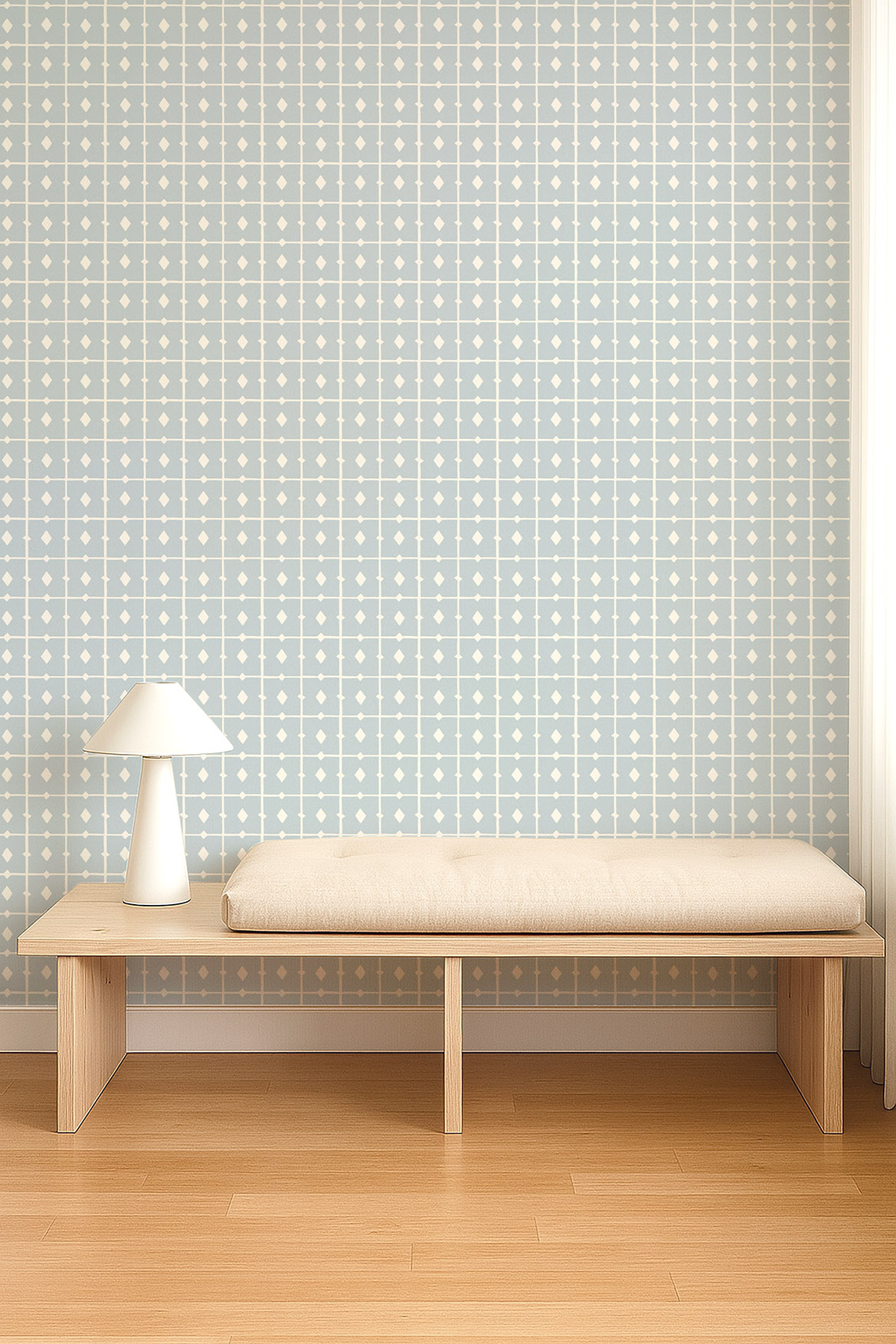 Tiles Cornflower - NPOP113422 wallpaper Scion