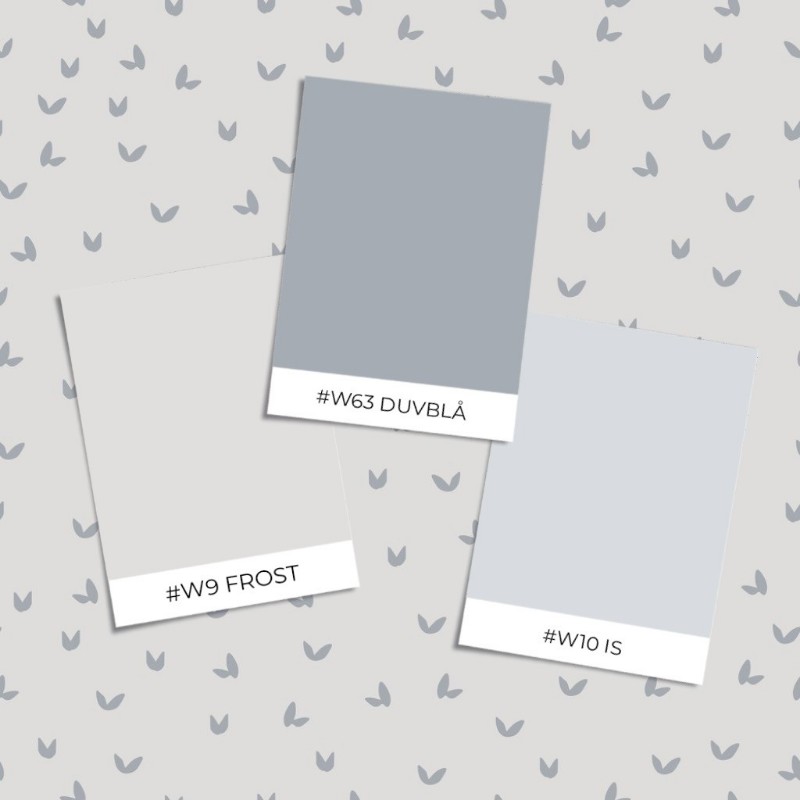 Bild på Färgsättning Little leaves in the wind in Grey - 1033201-01 - 10534-01