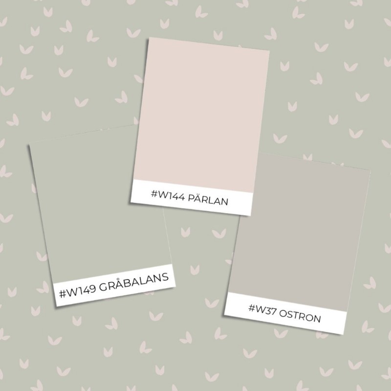 Bild på Varuprov stil - Little leaves in the wind in Green - 1033201-02