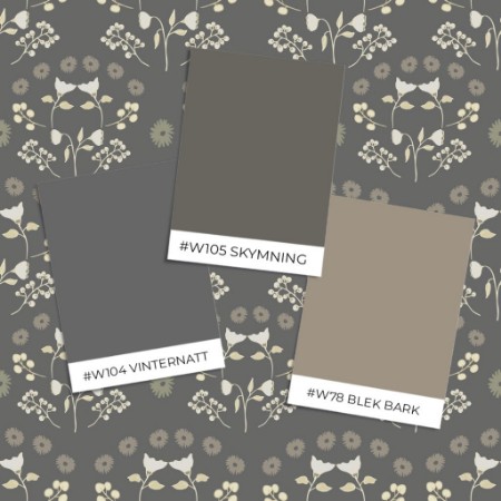 Picture of Väriyhdistelmä Medaillon Poppies in Mud - 1033301-02 - 10538-01