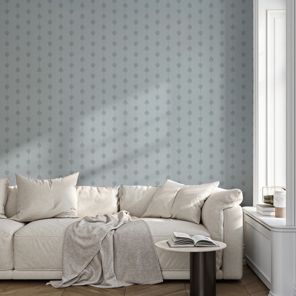 Picture of Hearts on a string Light Blue - 1034601-06