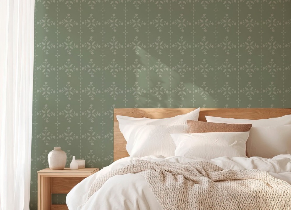 Picture of Lines in Verticals in Green - 1033101-04