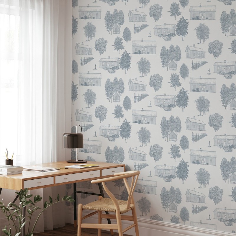 Bild på Summer Houses Toile de Jouy Grey - 1035301-01