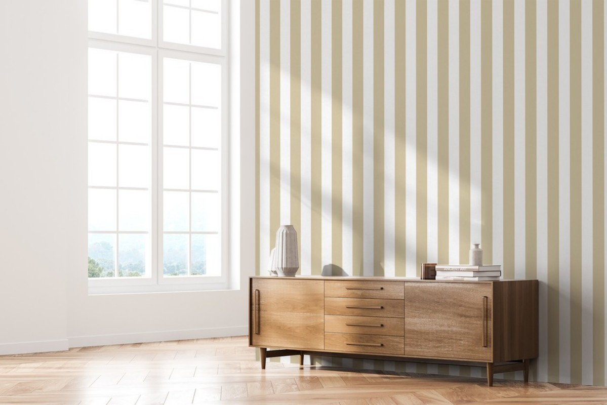 Bild på Striped Linen Yellow - 1031601-08