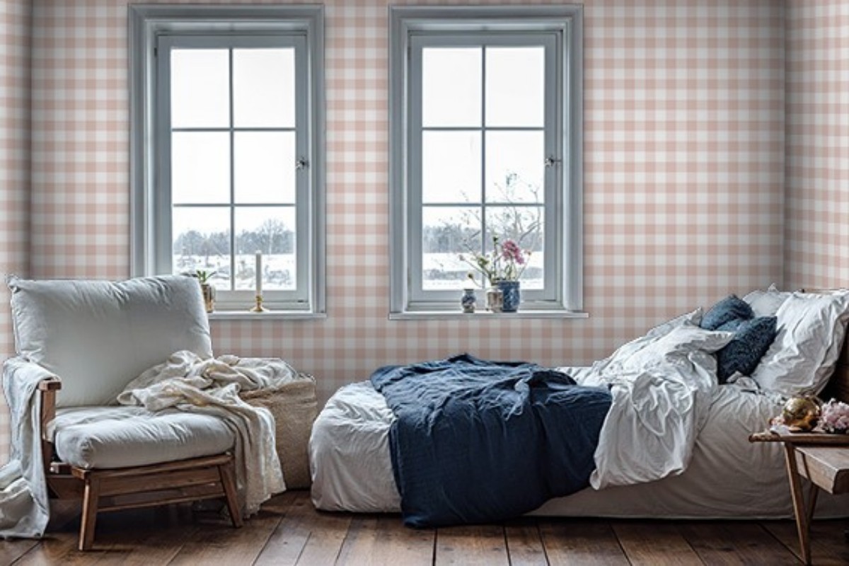 Bild på Checkered Dusty Pink - 1031901-07