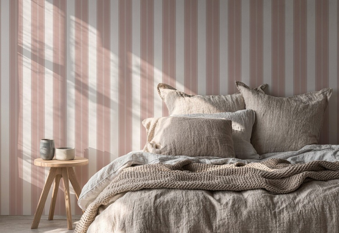 Bild på Heritage Stripes Dusty Pink - 1031801-06