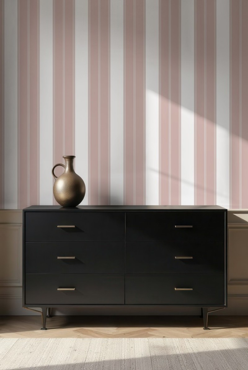 Bild på Heritage Stripes Dusty Pink - 1031801-06
