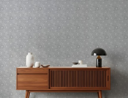 Picture of Bees and Flowers in Grey - 1032001-05