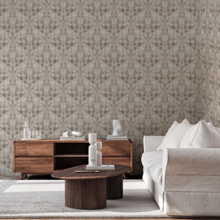 Picture of Leaves and Scallops big in Beige - 1033001-01