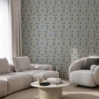 Picture of Leaves and Scallops big in Green - 1033001-03