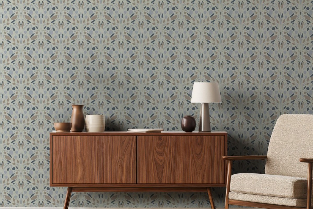 Bild på Leaves and Scallops big in Green - 1033001-03