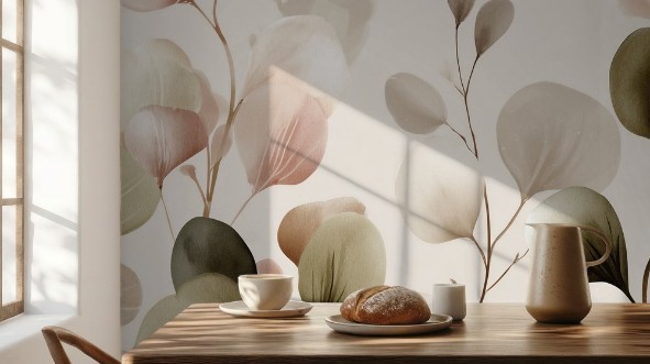 Picture of Pastelle Leaves I