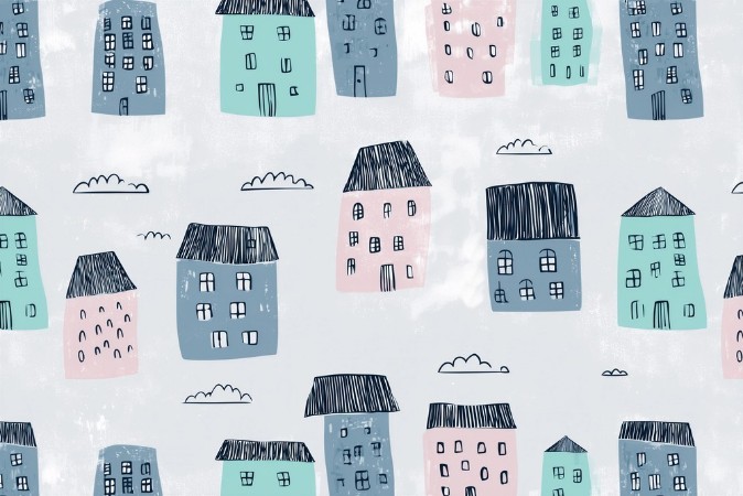 Bild på Färgsättning Happy Houses I - 11201-01