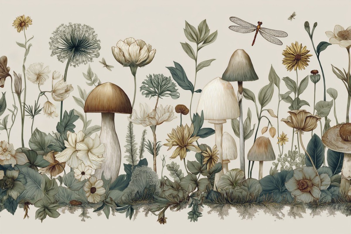 Picture of Fargesammensetning Woodland Fungi III - 11212-01