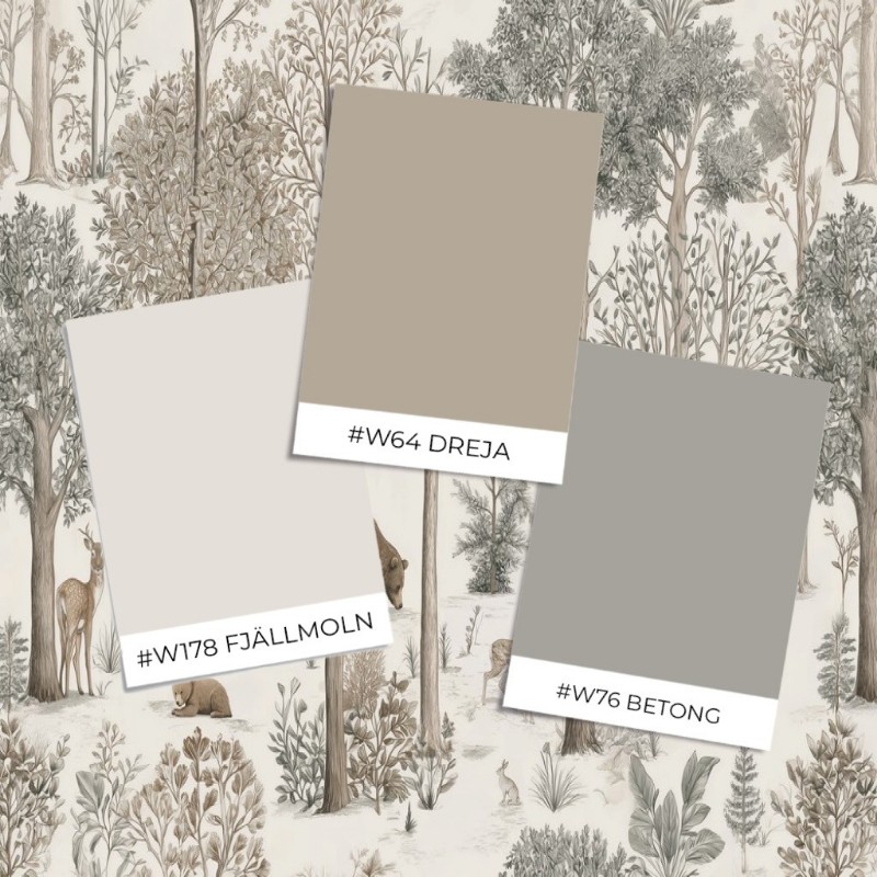Picture of Fargesammensetning Woodland Vintage III - 11224-01