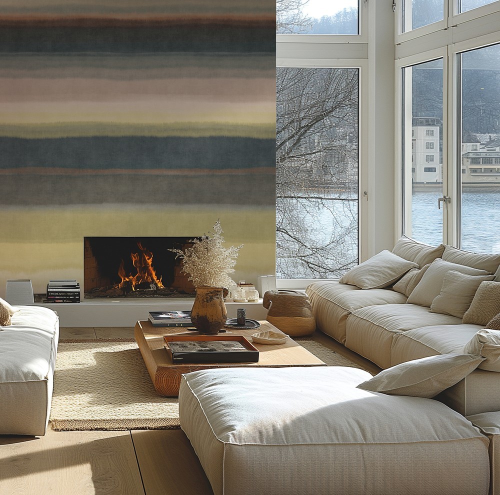 Bild på Digital Muted Stripes - 79015-3