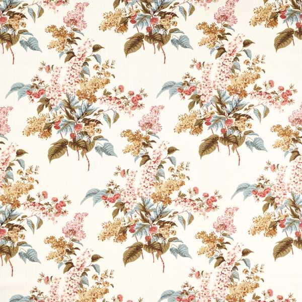 Delphiniums & Lilac Madder Rose/Sepia - SAX0079-02 wallpaper Sanderson